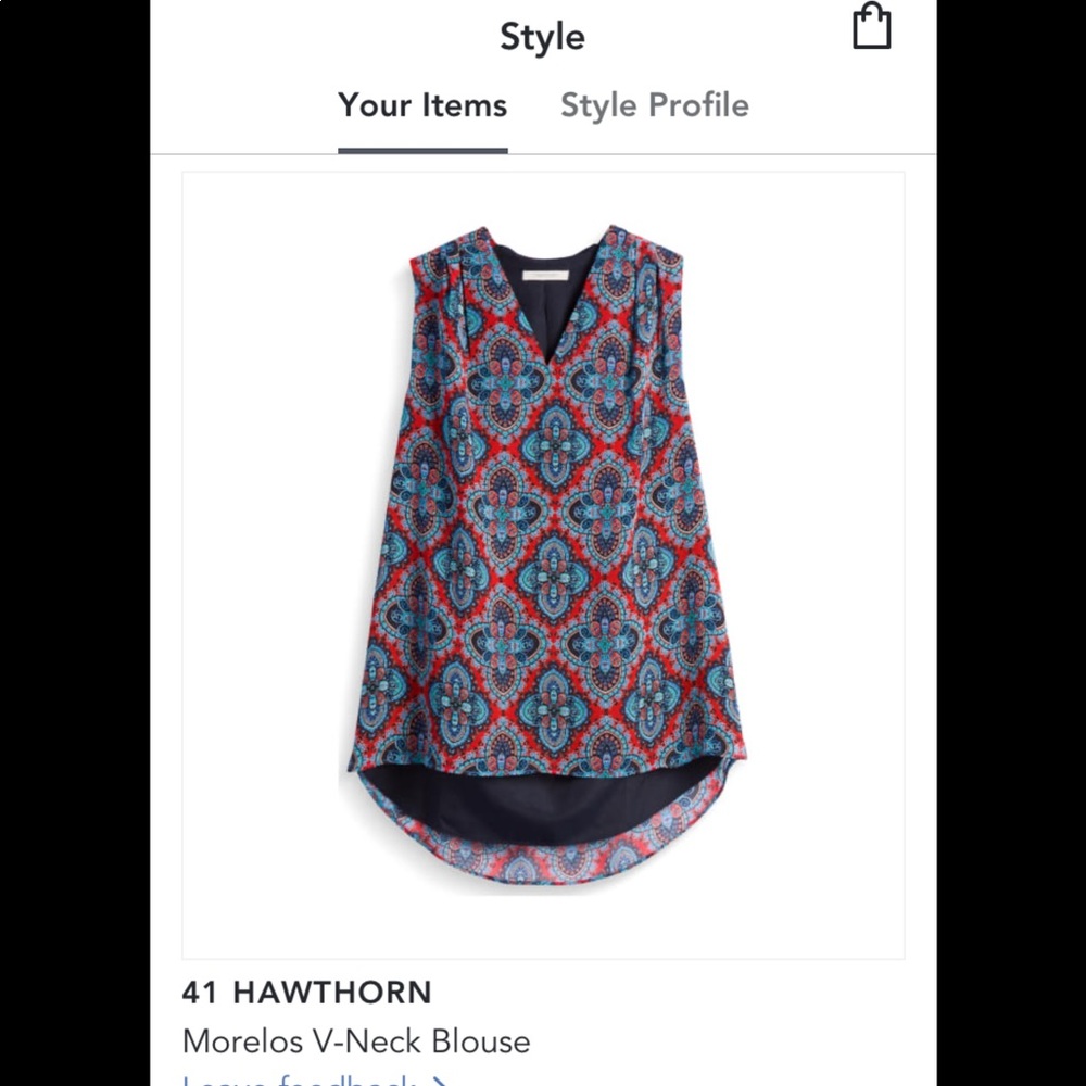 41 Hawthorn v-neck sleeveless blouse